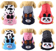 Cross-Border Pet Dog Clothes, Cat Autumn and Winter Four-Legged Cotton Coat, Cartoon Transformation Clothing, Cat Clothing, Dog Clothing Supplies