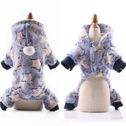 Cross-Border Pet Dog Clothes, Cat Autumn and Winter Four-Legged Cotton Coat, Cartoon Transformation Clothing, Cat Clothing, Dog Clothing Supplies