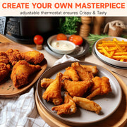 2.5L 1500W Electric Deep Fryer (US Plug) Large Capacity Countertop Home Fryer for Fried Chicken Fries Pot UL
