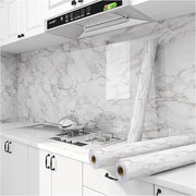 Kitchen Countertop Marble Wallpaper PVC Self-Adhesive Renovation Wall Stickers Kitchen Cabinet Wall Peel and Stick Stickers