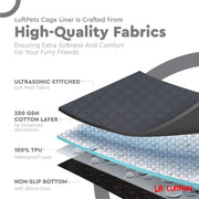 Fleece Liners for Guinea Pigs & Rabbits,  5-Pcs, for Midwest, Gray