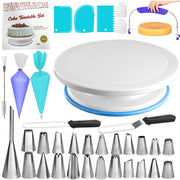Baking tools suit cake decorating table turntable decorating mouth decorating bag spatula scraper plastic turntable wholesale