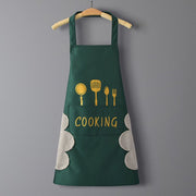 Logo advertising custom apron waterproof and oil-proof pvc kitchen cooking custom waist household a wholesale