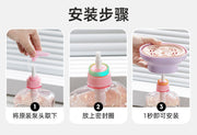 Light Luxury Dishwashing Liquid Dispenser, Household Kitchen Creative Dishwashing Liquid Dispenser, Scouring Pad and Bowl Brush Dispensing Artifact
