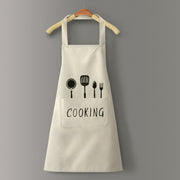 Logo advertising custom apron waterproof and oil-proof pvc kitchen cooking custom waist household a wholesale