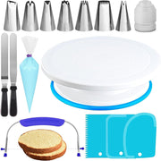 Baking tools suit cake decorating table turntable decorating mouth decorating bag spatula scraper plastic turntable wholesale