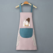 Logo advertising custom apron waterproof and oil-proof pvc kitchen cooking custom waist household a wholesale