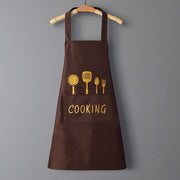 Logo advertising custom apron waterproof and oil-proof pvc kitchen cooking custom waist household a wholesale