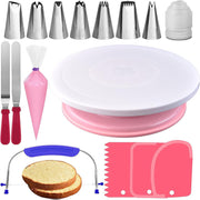 Baking tools suit cake decorating table turntable decorating mouth decorating bag spatula scraper plastic turntable wholesale