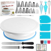 Baking tools suit cake decorating table turntable decorating mouth decorating bag spatula scraper plastic turntable wholesale