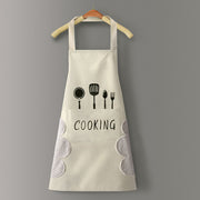 Logo advertising custom apron waterproof and oil-proof pvc kitchen cooking custom waist household a wholesale