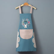 Logo advertising custom apron waterproof and oil-proof pvc kitchen cooking custom waist household a wholesale