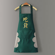 Logo advertising custom apron waterproof and oil-proof pvc kitchen cooking custom waist household a wholesale