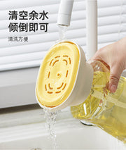 Light Luxury Dishwashing Liquid Dispenser, Household Kitchen Creative Dishwashing Liquid Dispenser, Scouring Pad and Bowl Brush Dispensing Artifact