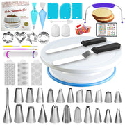 Baking tools suit cake decorating table turntable decorating mouth decorating bag spatula scraper plastic turntable wholesale