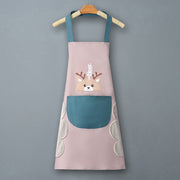 Logo advertising custom apron waterproof and oil-proof pvc kitchen cooking custom waist household a wholesale