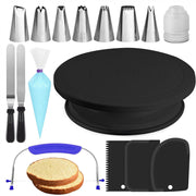 Baking tools suit cake decorating table turntable decorating mouth decorating bag spatula scraper plastic turntable wholesale