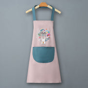 Logo advertising custom apron waterproof and oil-proof pvc kitchen cooking custom waist household a wholesale