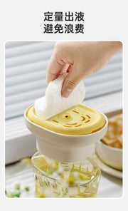 Light Luxury Dishwashing Liquid Dispenser, Household Kitchen Creative Dishwashing Liquid Dispenser, Scouring Pad and Bowl Brush Dispensing Artifact