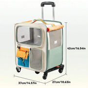 Cats Travel Bag Portable Out Pet Trolley Suitcase Universal Small Dogs Bag Cat Backpack Travel Walking And Camping