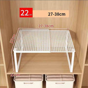 Stackable Telescopic Closet Shelf Retractable Expandable Wardrobe Divider Board  Adjustable Layered Partition Cabinet Organizer