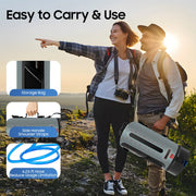 12L Portable Camping Shower Bag Outdoor Camping Tourism Shower Bag Folding Solar Water Bag Hose Showers for Hiking Backpacking T
