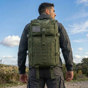 Men 45L Tactical Backpack Molle Bug Out Bag Survival Emergency Water Resistant Outdoor Hiking Camping Travel Rucksack Large Capacity EDC Everyday Carry Commuter Work School Laptop Daypack Trekking Cycling Durable Wear Resista
