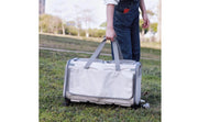 Pet Stroller Suitcase Telescopic Handle Pet Carriage Mesh Panels Animal Transport Cart Top Opening Ventilated for Outdoor Travel