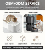 Automatic Dog Cat Feeder Personalized Meals Programmable Food Dispenser Cat Recognition Diet Tracking Multi-Pet Households