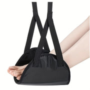 1 travel accessory: Portable and simple travel aircraft footrest, adjustable travel safety belt, lightweight hammock footrest