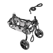 Dog Wheelchair Cart Lightweight Doggy Wheelchair Breathable Mesh Fabric Easy Assembly for Medium To Small Breeds for Back Legs