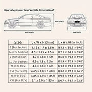 Car Cover Protection Outdoor Exterior Sun Snow UV Winter Summer SUV Sedan Auto Sunshade Dustproof Waterproof Black Silver