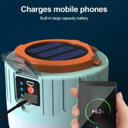 Portable Solar Camping Light Power Bank LED Lanterns With Remote Control Waterproof Outdoor Tent Light Rechargeable Flashlight ﻿
