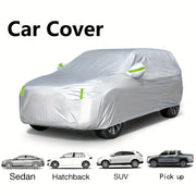Car Cover Protection Outdoor Exterior Sun Snow UV Winter Summer SUV Sedan Auto Sunshade Dustproof Waterproof Black Silver