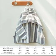 High Quality Water Absorption Dog Bathrobe Quick Drying Microfiber Bath Towels Thickened Stripe Pet Drying Coat Corgi