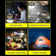 Portable Solar Camping Light Power Bank LED Lanterns With Remote Control Waterproof Outdoor Tent Light Rechargeable Flashlight ﻿