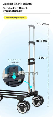 Portable Pet Trolley Case, Fashionable Detachable Dog Trolley Case, Foldable Pet Bag Cat Travel Carrier Bag