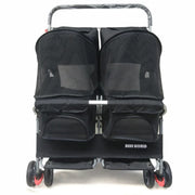 Multifunctional pet car Ultra-light two-seater pet buggy Detachable and washable trolley Universal pet car for cats and dogs