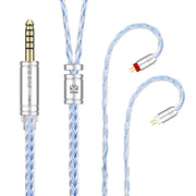 KBEAR ST16 Crystal 16 Cores Upgrade Cable 5N Single Copper Silver-plated 2PIN/MMCX/QDC Earbuds Connector For KS1 Star River Lark