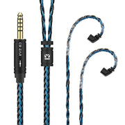 KBEAR ST16 Crystal 16 Cores Upgrade Cable 5N Single Copper Silver-plated 2PIN/MMCX/QDC Earbuds Connector For KS1 Star River Lark