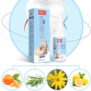 Pet Oral Spray Clean Teeth Deodorize Remove Bad Breath Pets Cleaning From Periodontal Pet Tartar Care Supplies O8T7