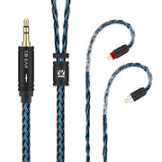 KBEAR ST16 Crystal 16 Cores Upgrade Cable 5N Single Copper Silver-plated 2PIN/MMCX/QDC Earbuds Connector For KS1 Star River Lark