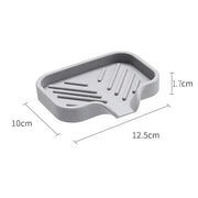 Sink Silicone Tray With Drain Soap Sponge Storage Holder Countertop Sink Scrubber Brush Soap Storage Rack Kitchen Organizer