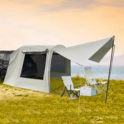 Car Camping Tent SUV Tailgate Awning 4-6 Person 210T Polyester Waterproof Sunproof with Storage Bag for Outdoor Travel