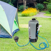 12L Portable Camping Shower Bag Outdoor Camping Tourism Shower Bag Folding Solar Water Bag Hose Showers for Hiking Backpacking T