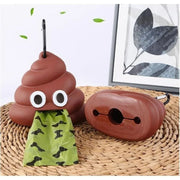 Funny Dog Poop Bag Holder for Leash Durable Dog Poop Bag Dispenser for Dog Waste Bags Includes 1 Roll 15 Bags