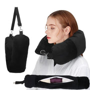 Fillable Travel Pillowcase Organizer Bag Carryable Travel Bag Airplane Cushion Travel Neck Pillow Self-filling Travel