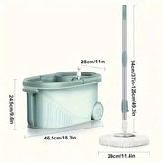 360 Spin Mop And Bucket System Modern Minimalist Green Bucket Stainless Steel Wringer 61 Inch Stainless Steel Handle 2 Microfiber Refills Floor Mop With Wheels Soap Dispenser For Hardwood Tile Floor Spring Cleaning Gift