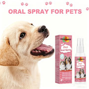 Pet Teeth Cleaning Spray Oral Care Remove Tooth Stains Keep Fresh Breath for Cats and Dogs Whitening Remove bad breath