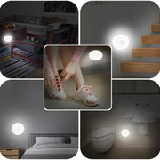 Motion Sensor Light USB Rechargeable Night Light LED Lamp for Kitchen Bedroom Stairs Hallway Cabinet Closet Wardrobe Nightlight